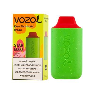 КИВИ ПИТАХАЙЯ ЯГОДЫ VOZOL STAR 6000 затяжек 2% nic  Одноразовая электронная сигарета